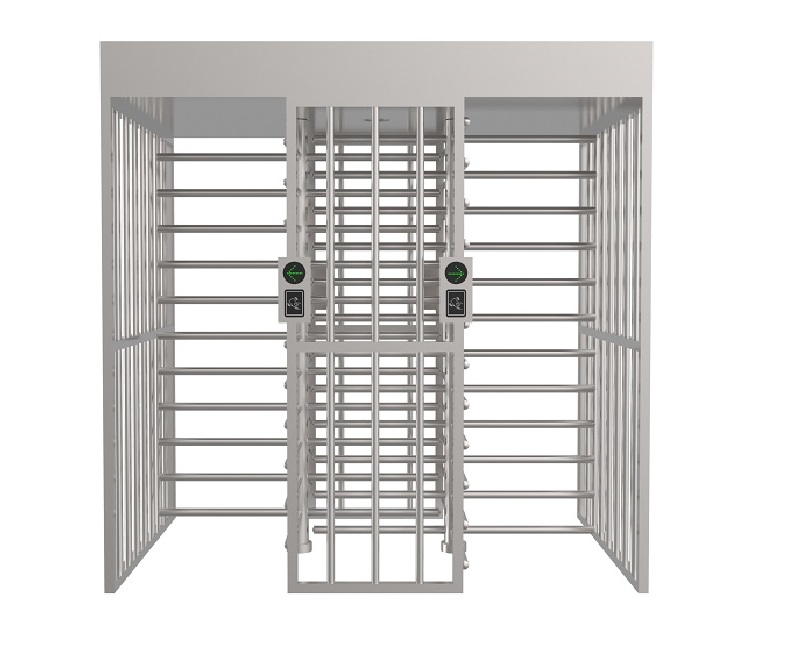 Double passage full height turnstile barrier